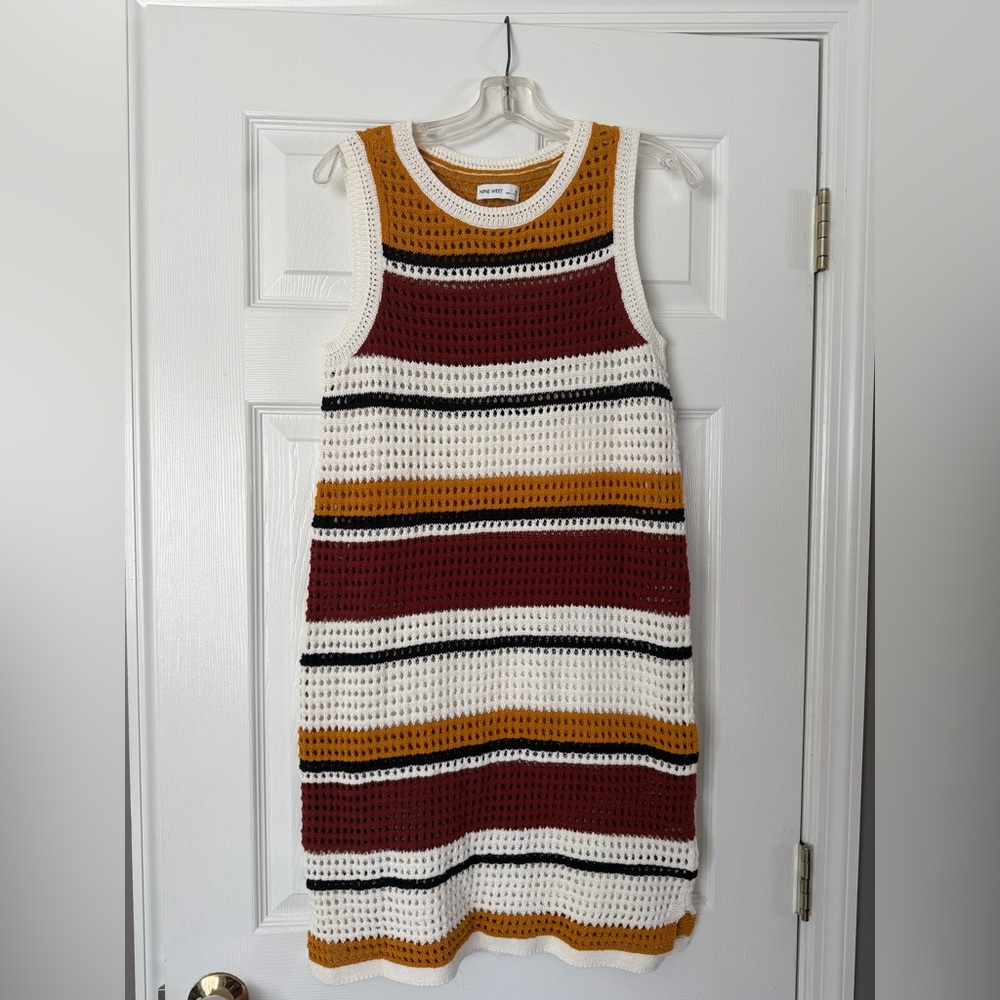 Nine West Multicolor Crochet Dress